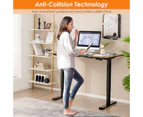 Giantex Height Adjustable Standing Desk Sit Stand Desk Home Office Laptop Table Workstation, Coffee