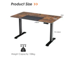 Giantex Height Adjustable Standing Desk Sit Stand Desk Home Office Laptop Table Workstation, Coffee