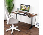 Giantex Height Adjustable Standing Desk Sit Stand Desk Home Office Laptop Table Workstation, Coffee