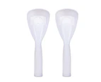 2Pcs Hygienic Rice Scoops Hanging Hole Kitchen Rice Cooker-White