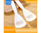 2Pcs Hygienic Rice Scoops Hanging Hole Kitchen Rice Cooker-White