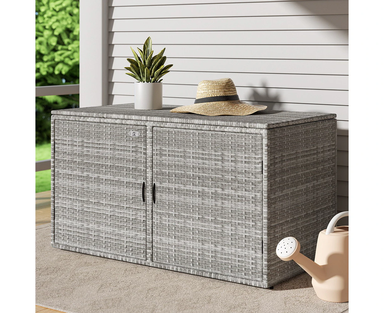 Gardeon Outdoor Storage Cabinet Box Deck Wicker Shelf Chest Garden Shed Tools