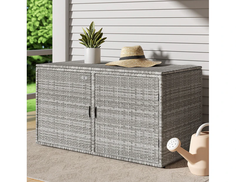 Gardeon Outdoor Storage Cabinet Box Deck Wicker Shelf Chest Garden Shed Tools