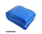 Aquabuddy Pool Cover 500 Micron 10.5x4.2m Swimming Pool Solar Blanket 5.5m Blue Roller