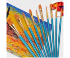Slanting Brush, Artist Brush, 10pcs Brush Set Painting, Artist Brush Set, Perfect Brush Set for Beginners, Children