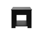 Oikiture Coffee Table Lift Up Top - Black