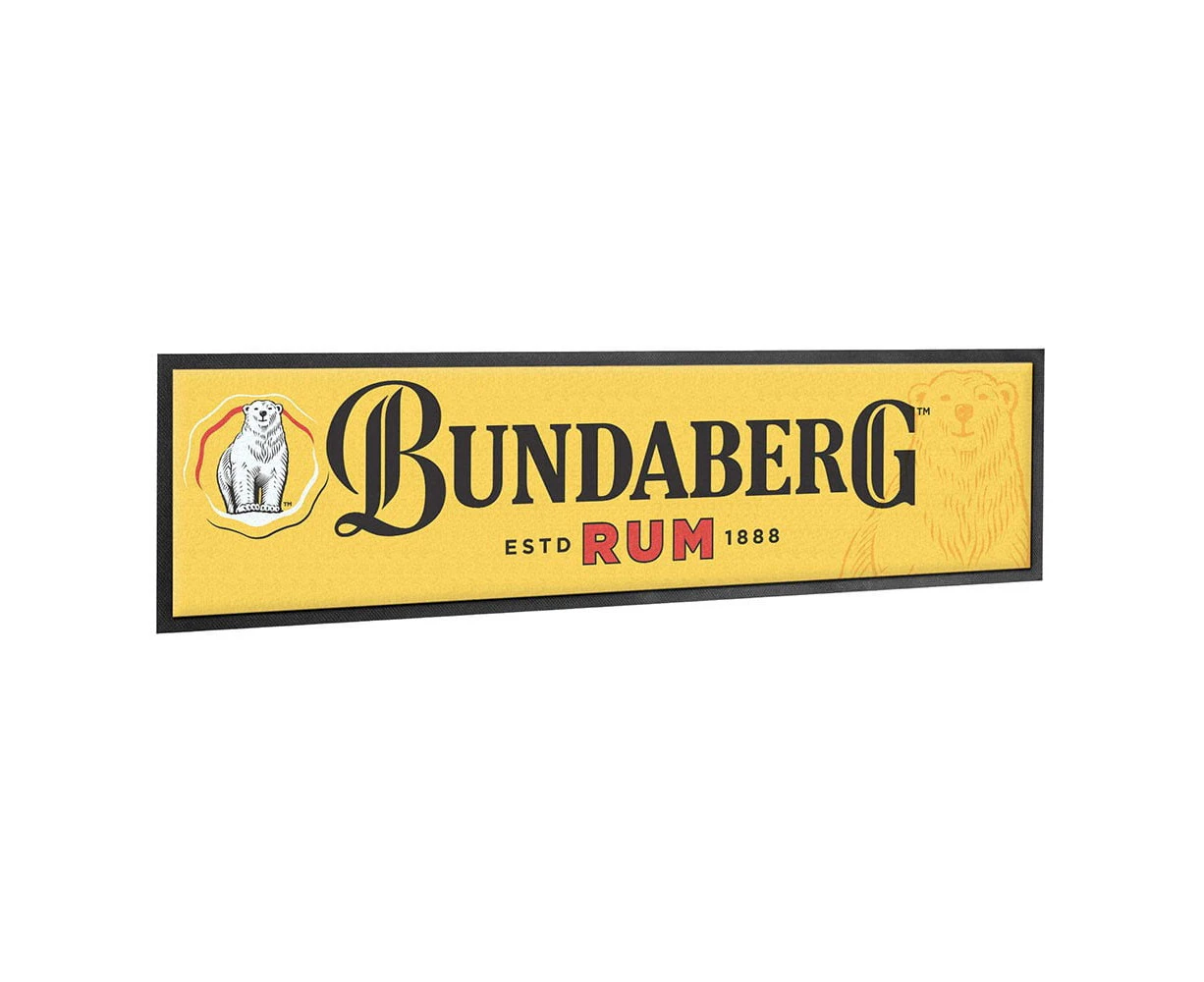 Bundy Bundaberg Rum Yellow Bar Runner Mat