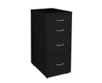Levede 4 Drawer Office Drawers Cabinet Storage Cabinets Steel Rack Home Black
