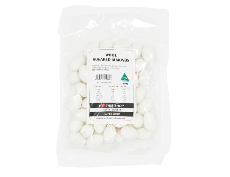 White Sugared Almonds 250g