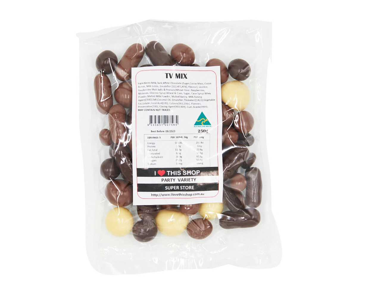 250g Assorted Chocolate TV Mix