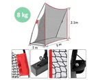 Huge Practice Golf Net for Outdoor Training Hitting Net with Carry Bag