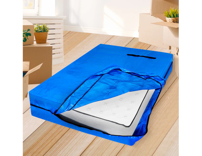 Dreamz Mattress Bag Protector Plastic Moving Storage Cover Carry King Single