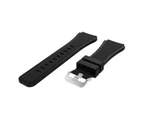 22Mm Silicone Watch Band Wrist Strap For Samsung Gear S3 Frontier Classic Black