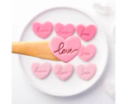 4Pcs/Set Cookie Cutters Non-sticky Easy Demoulding DIY Festive Valentine's Day Love Heart Cake Clay Molds Baking Accessories
