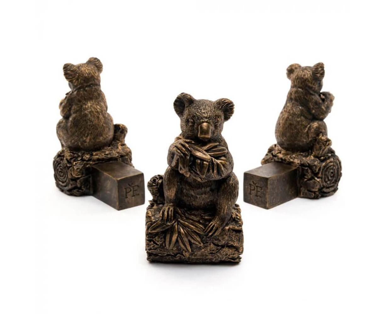 Jardinopia Potty Feet - Antique Bronze Koala (Set Of 3)