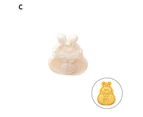 Cookie Mold Lovely Reusable Non-stick DIY Food Contact Grade Cute Rabbit Shape Biscuit Mould Kitchen Gadget for Dining Room-Style 3