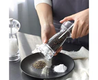 Clear Acrylic Salt and Pepper Grinder Refillable Sea Salt Pepper Grinder Kitchen Pepper Shaker-5 inch color box