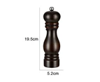 Beech manual pepper mill Piano paint multi-color Manual grinder Wooden pepper mill-brown