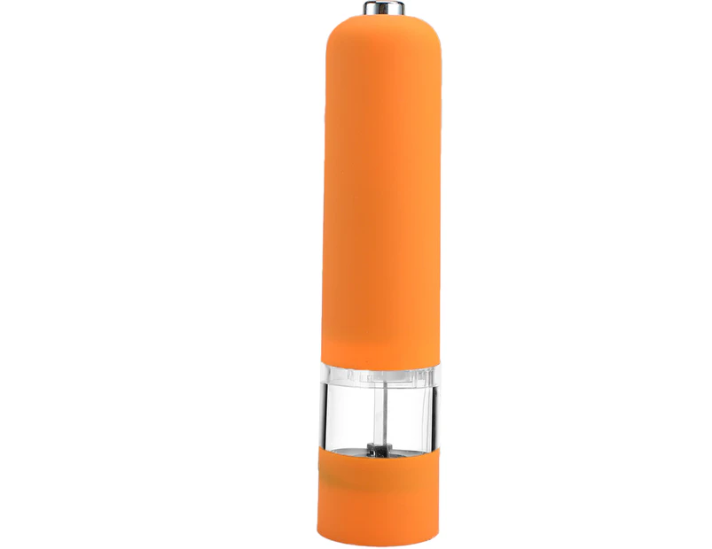 Battery Operated Salt and Pepper Grinder Set (Pack of 2 Mills) - Complimentary Mill Rest-ABS orange