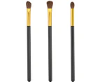 3 Pack Professional Eye Makeup Brushes Eyeshadow Brush Set for Blending Eyeshadow-