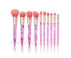 Makeup Brushes, Makeup Brushes Pink Set with Diamond-shaped Handle,pink Brushes for Makeup, Brush Sets for Makeup-