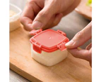 Portable Stackable Container, Leak-Proof, Freezer Storage Containers Lock in Freshness and Nutrition-red
