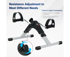 Advwin Mini Exercise Bike Portable Pedal Bike Desk Home Gym Exercise Machine Adjustable Resistance