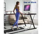 Advwin Walking Pad Treadmill Electric Foldable Treadmill for Home Office Gym Exercise Fitness White