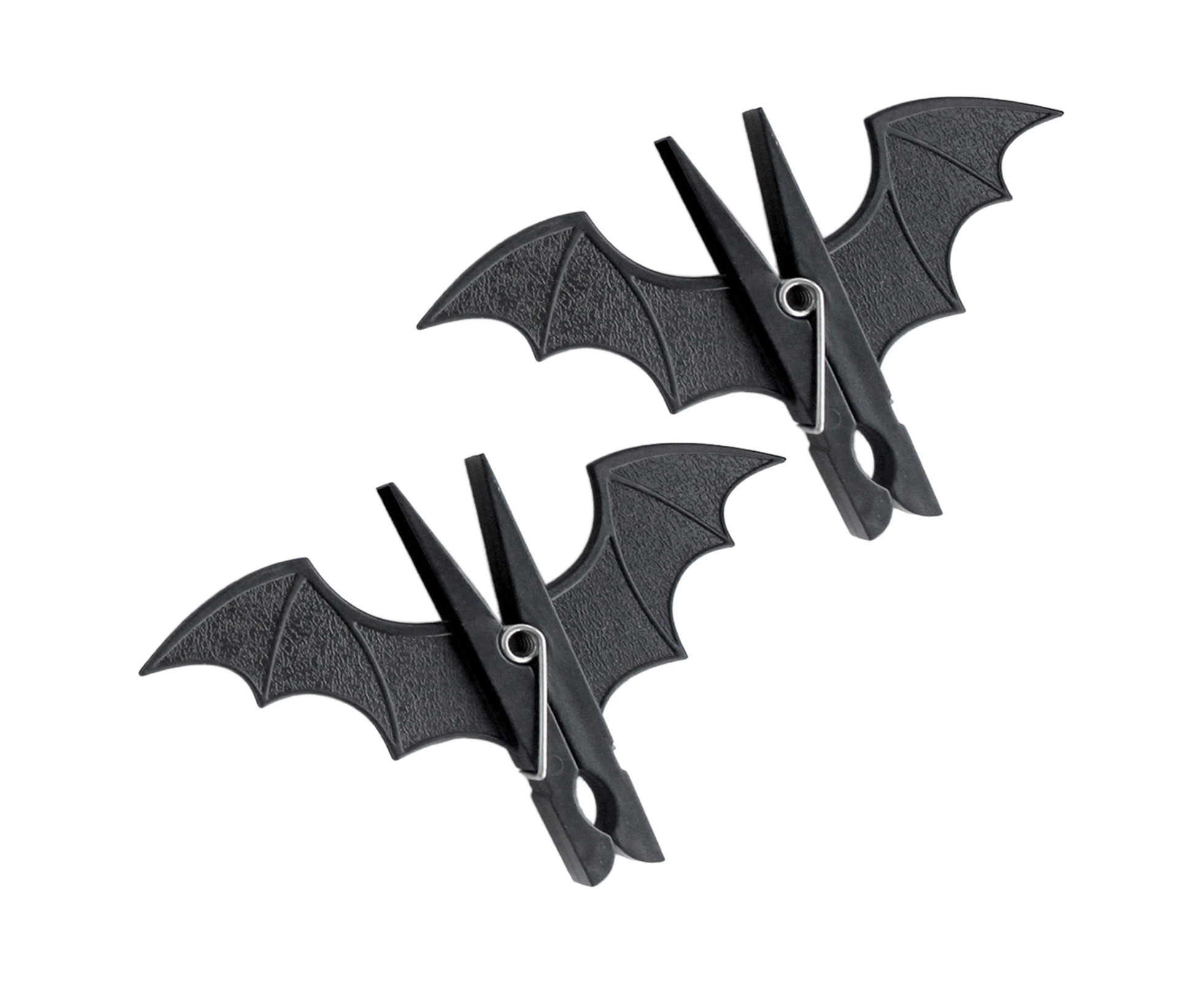 SUWHWEA 14pcs Halloween Black Clothes Pins, Windproof Non-Slip Clothesline  Clips, Bats Clothes Clips, Black Plastic Clothespin for Hanging Clothes