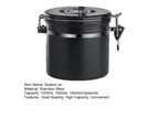1200/1500/1800ML Sealed Tank Good Sealing for Kitchen - Black