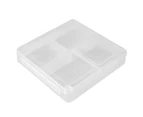 1.5L Fridge Bin Removable Lid Classified Square Anti-stick Refrigerator Meat Vegetable Storage Box Kitchenware Supplies - Transparent