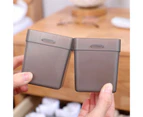 2Pcs Storage Box Free Combined Anti-deformed PP Arranging Toiletry Storage Tray for Office - Grey