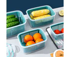 2 in 1 Stackable Basket Strainer Fruit Storage Organizer Household Supplies