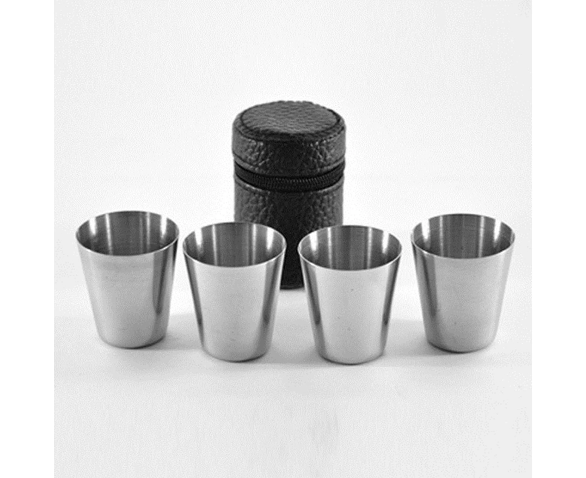 4Pcs/Set Wine Mug Glass Elegant Portable Durable Wine Cup for Bar