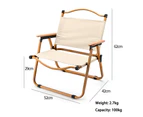 Garden Outdoor Furniture Camping Table and Chair Egg Roll Picnic Desk Folding Beach Set - 1 Chair Only