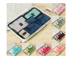 6Pcs Travel Storage Bags Clothes Organizer Waterproof Luggage Suitcase Pouch - Blue