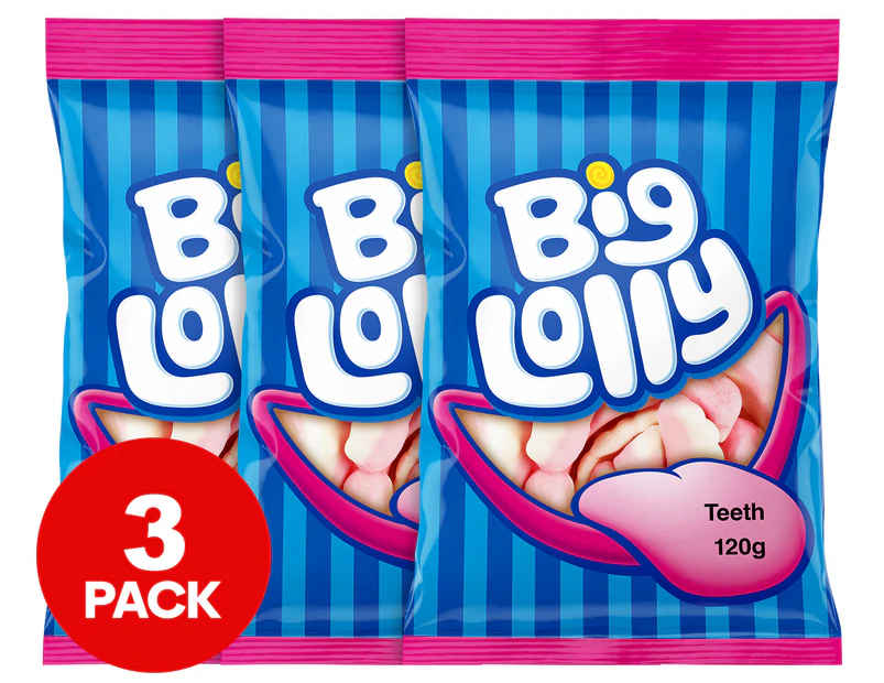 3 x Big Lolly Teeth 120g