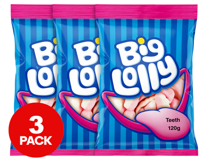 3 x Big Lolly Teeth 120g