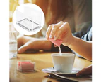 Home Kitchen Restaurant Coffee Bar Tea Bag Sugar Packet Holder Storage Container - Clear