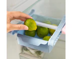 Kitchen Freezer Fridge Slide Drawer Space Saver Shelf Rack Holder Storage Box - Green