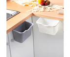 Kitchen Cabinet Door Hanging Rubbish Trash Bin Can Sundries Storage Container - Rice White