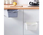 Kitchen Cabinet Door Hanging Rubbish Trash Bin Can Sundries Storage Container - Rice White
