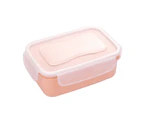 Round/Rectangle Kitchen Organizer Food Storage Container Seal Crisper Lunch Box - Pink