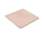 Soft Baby Kids Interlocking Foam Puzzle Floor Mat Exercise House Office Play Mat - Camel