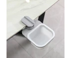 Waste Bin Convenient Easy Assembly Space Saving Under Table Rotating Sundries Tray for Kitchen - White