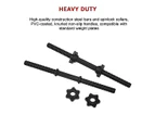 45cm - 1 Pair Dumbbell Bar 25mm Diameter - PVC Coated Dumbell Handle