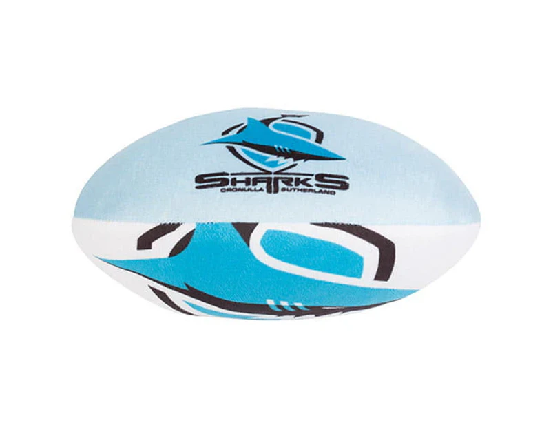 Cronulla Sharks NRL Plush Football Ball Soft Sublimated Team Jersey Print