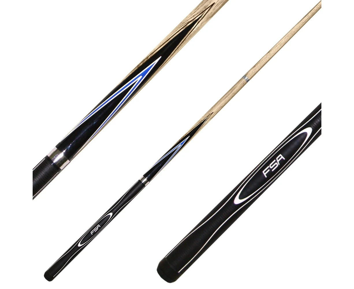 Formula Sports WAC Soft Grip Ash 2 Piece Fibreglass Pool 57" Cue Billards