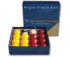 Super Aramith Pro Cup Casino 8 Pool Balls Spot Measle Dotted Cue Ball