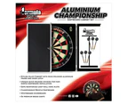 Formula Sports Aluminium Wall Mountable 52cm Championship Cabinet/Dartboard Set